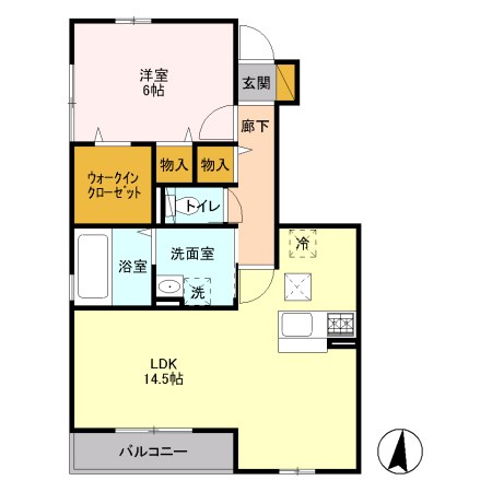 フォレステージＤ 103号室 間取り