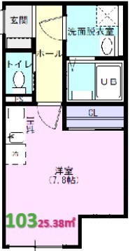 クライム3 103号室 間取り
