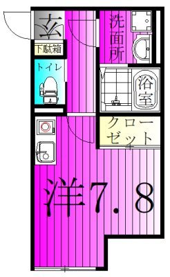 クライム3 103号室 間取り