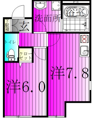 クライム3 202号室 間取り