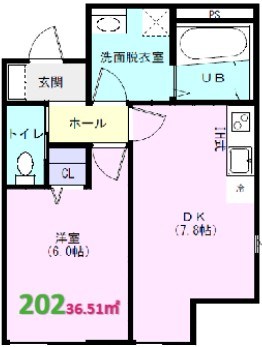 クライム3 202号室 間取り