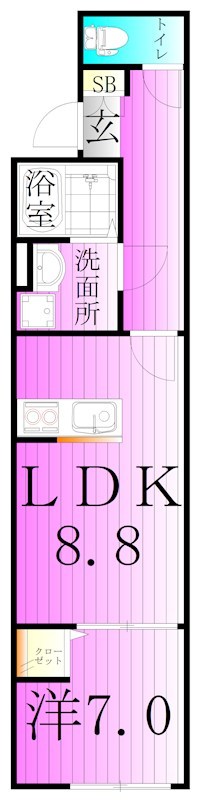 HW.Hills 東日暮里 間取り図