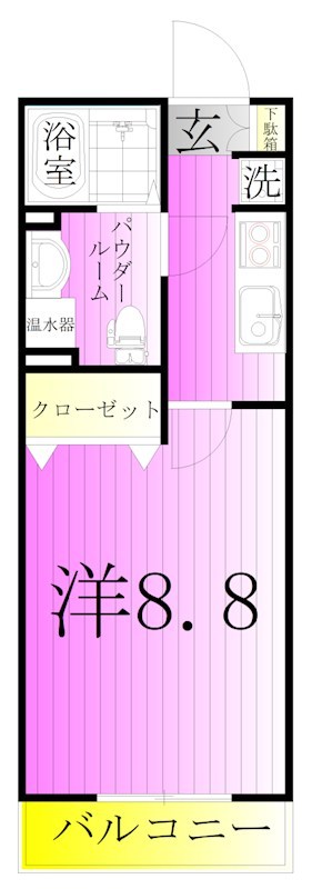 COCOCUBE北千住　TERRACE 間取り図