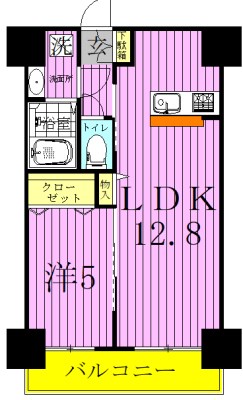 コンフォート六町 間取り図