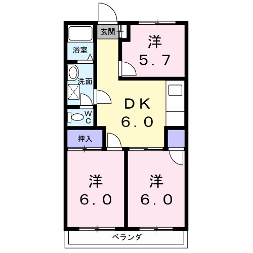 プリメーラ綾瀬 間取り図