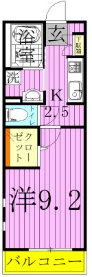 グレイスカレント１ 間取り図
