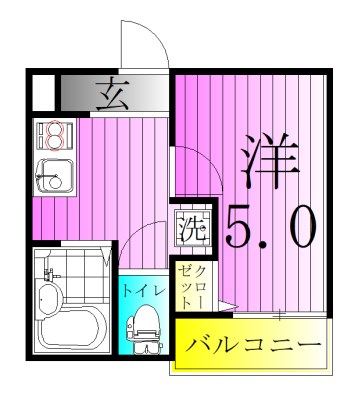 MELDIA扇大橋Ⅲ 間取り図