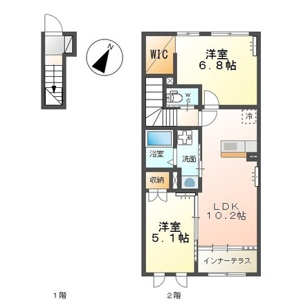 Colline 202号室 間取り