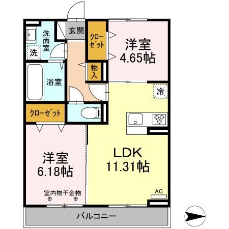 パティオ東尾久 間取り図