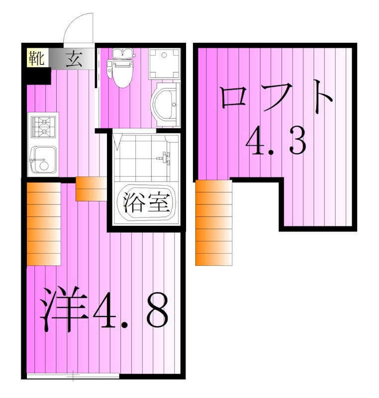 ハーモニーテラス東伊興Ⅲ 間取り図