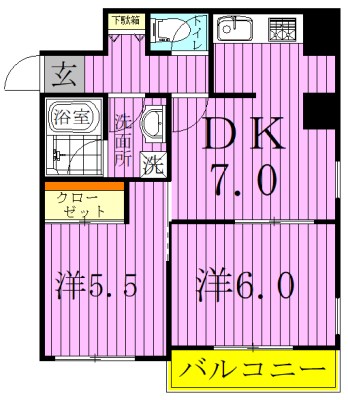 ウェルフェアーＭ 間取り図
