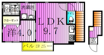 フロール大谷田 間取り図