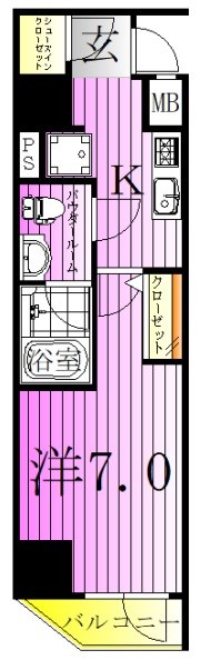 スプレスター綾瀬  間取り図