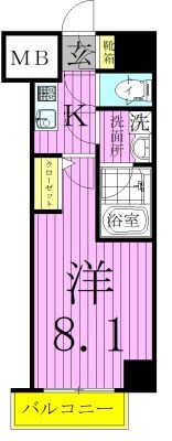 ベルグレードＳＫ　ＤＵＥ 間取り