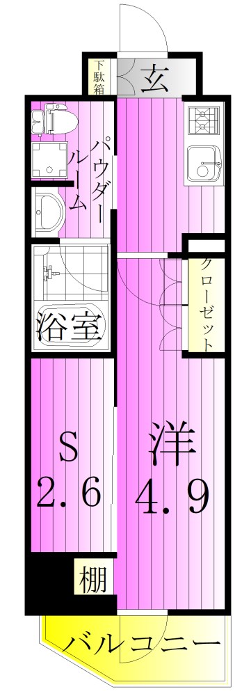 ARKMARK五反野YIELD 間取り図