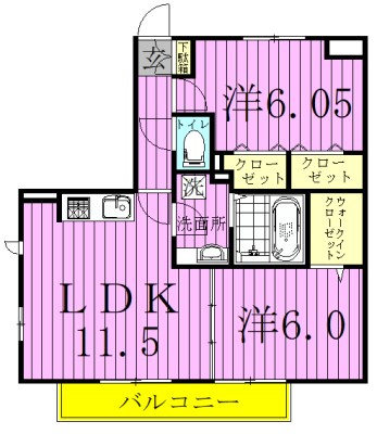 ラ・ボヌール 間取り図