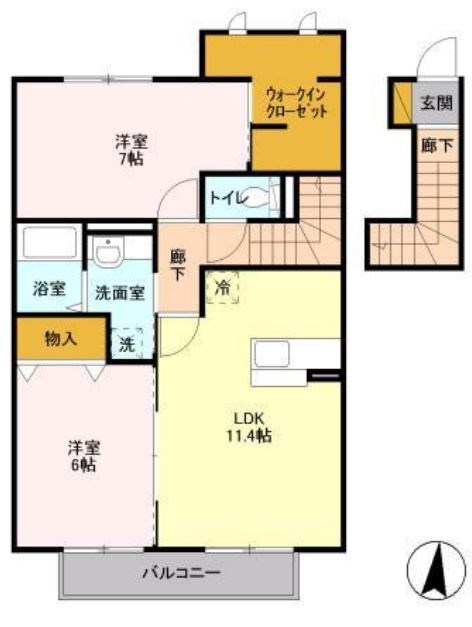 パークアベニューＡ 201号室 間取り