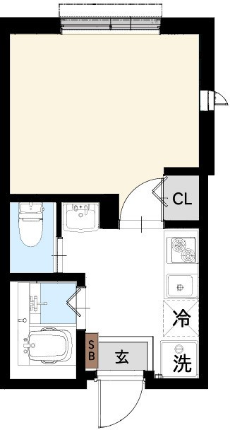 Sereno Ⅲ 101号室 間取り