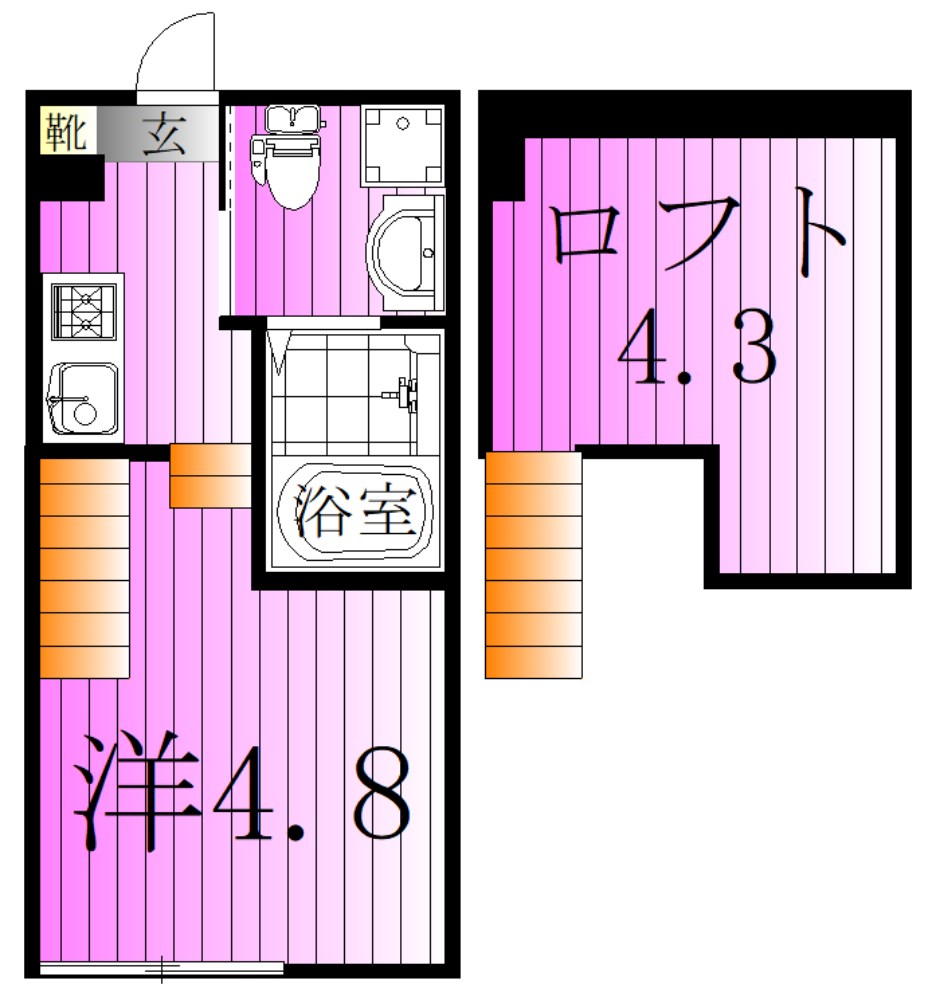 ハーモニーテラス東伊興Ⅲ 間取り図