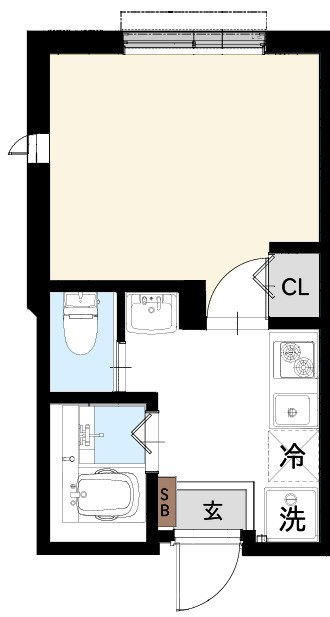 Sereno Ⅲ 104号室 間取り