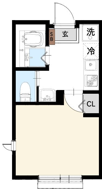 Sereno Ⅲ 105号室 間取り