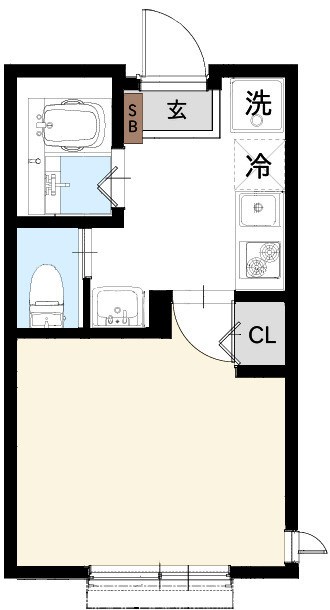 Sereno Ⅲ 107号室 間取り
