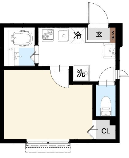 Sereno Ⅲ 108号室 間取り