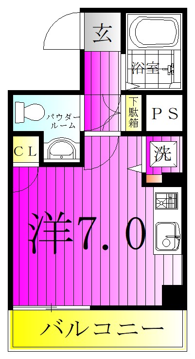 ヴランドール柏中央 403号室 間取り