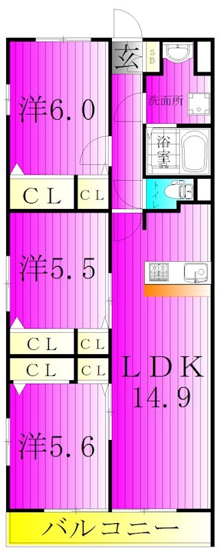 ホビアル・フェンテ 301号室 間取り