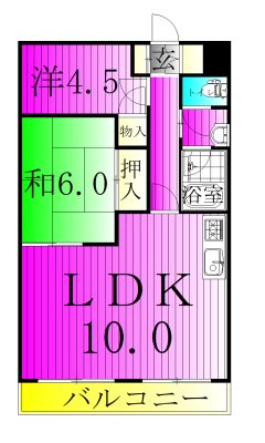 ゴールデンハイツ 405号室 間取り