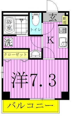 Ｌａ　Ｃｌａｒｔｅ 間取り図