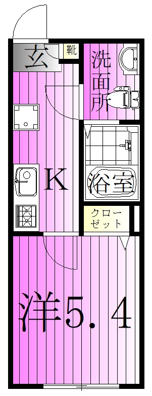 ヴォレソレイユ北千住 間取り図