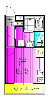 シャディグローヴ 101号室 間取り