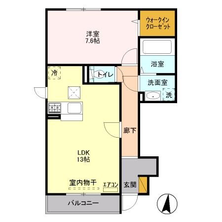 フォレステージB 101号室 間取り