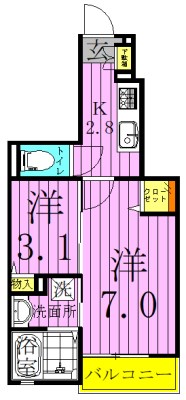 サニーフィールド3 間取り図