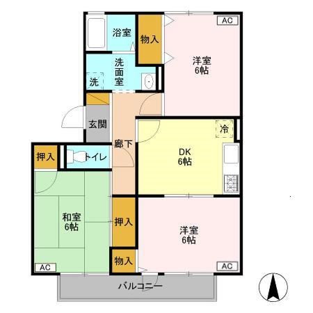 フレマリール鎌ヶ谷Ａ 203号室 間取り