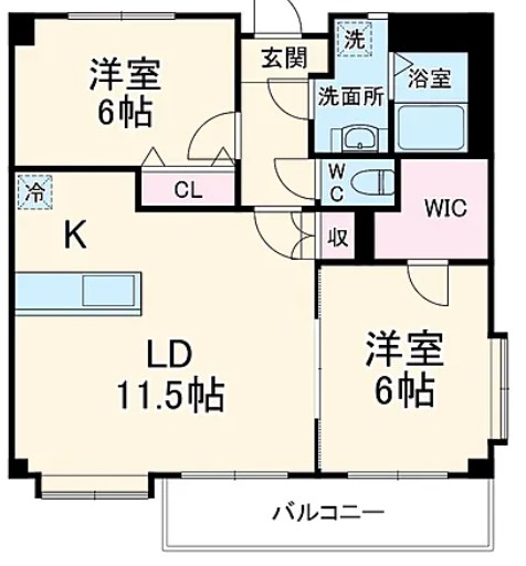 エスポワール  101号室 間取り