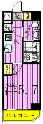 ライジングプレイス綾瀬二番館 間取り図