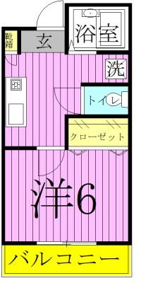 リリックコート梅田 間取り図