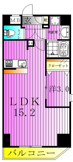 アルファコート谷在家 間取り図