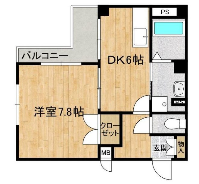 エスペランサ松戸 705号室 間取り