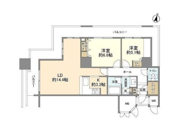 ヴィナシス金町タワーレジデンス 間取り図