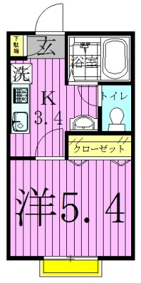 シーダーベルクＤ 間取り図