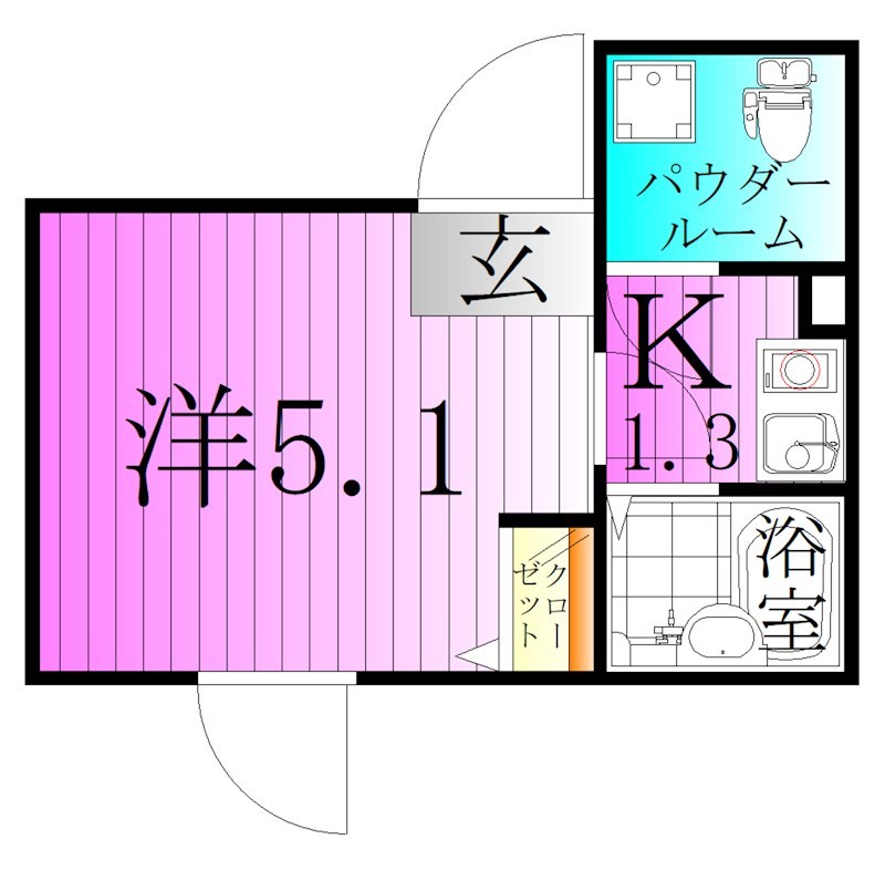 フォルトゥーナ梅島 間取り図