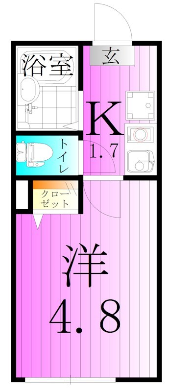 フォルトゥーナ梅島 間取り図
