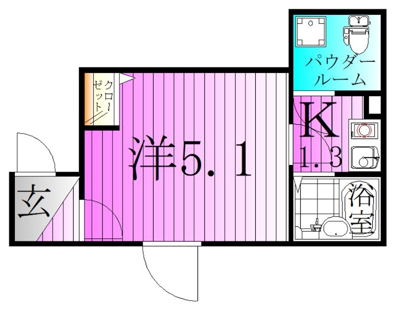 フォルトゥーナ梅島 間取り図