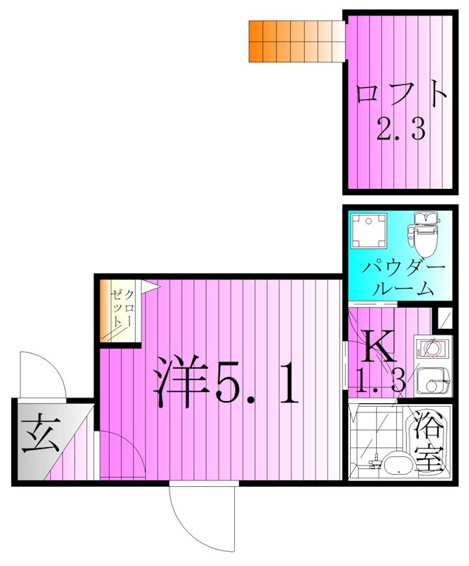 フォルトゥーナ梅島 間取り図