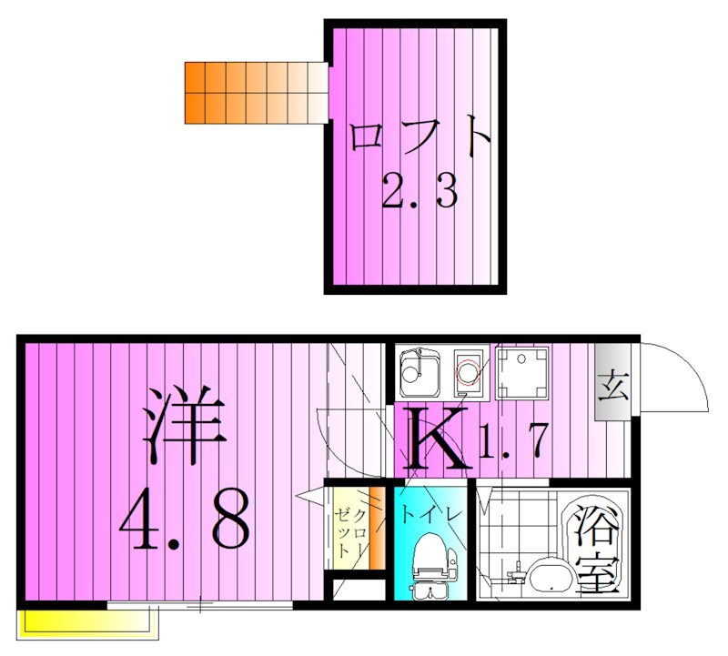 フォルトゥーナ梅島 間取り図