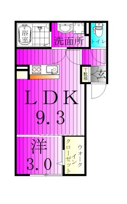 KEIAI RESIDENCE 北小金 303号室 間取り