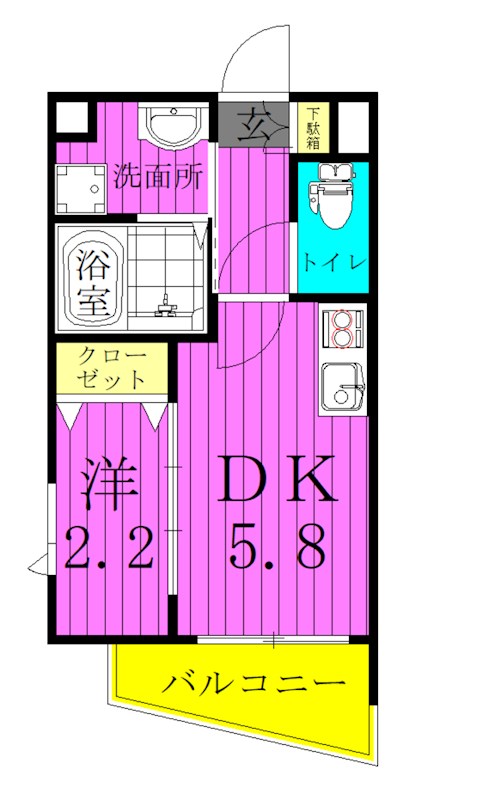 Jブラン西新井 間取り図